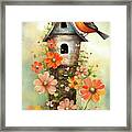 Springtime Robin Framed Print