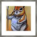 Squirrel Artist Framed Print