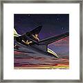 Sst Approach Nose And Wheels Coming Down Framed Print