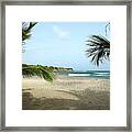 St. Lucia Beach Framed Print