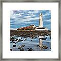St Marys Lighthouse, Whitley Bay Framed Print