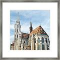 St. Matthias Church In Budapest, Hungary. Framed Print