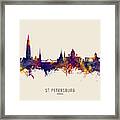 St Petersburg Russia Skyline #33 Framed Print