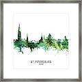 St Petersburg Russia Skyline #35 Framed Print