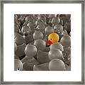 Standing Out In A Crowd Framed Print