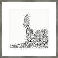 Standing Tall Bw Framed Print