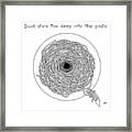 Stare Deep Into The Pasta Framed Print