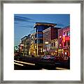 State Street Lights Framed Print