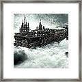 Steampunk Flying Ship, 07 Framed Print