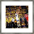 Stephen Curry And Clint Capela Framed Print