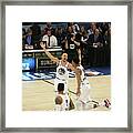 Stephen Curry And Giannis Antetokounmpo Framed Print