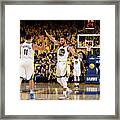 Stephen Curry And Klay Thompson Framed Print