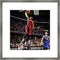Stephen Curry And Lebron James Framed Print
