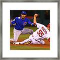 Stephen Piscotty And Addison Russell Framed Print