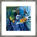 Still Life With A Ginger Jar And Eggplants 1893 Framed Print
