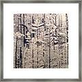 Stippled Forest Framed Print