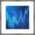 Stock Market Investment And Anxious Future Framed Print