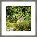 Stone Stairs In The Garden Framed Print