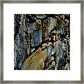 Stone Wall Textures And Shapes Framed Print