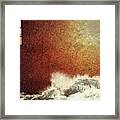Storm Against The Walls Framed Print