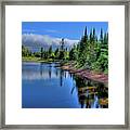 Storm Front Over The Willow Flowage Framed Print
