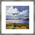 Storm On Lake Powell - Right Panel Of Three Framed Print
