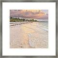 Stormy Playa Sunrise Framed Print