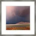 Stormy Sunset Laguna Santa Rosa Chile Framed Print