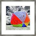 Stoughton's Famous Roly Poly Ole Wandering Beach Ball At The Virgin Lake Soccer Field Framed Print