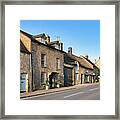 Stow On The Wold Sheep Street At Daybreak Framed Print