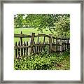 Stowe Gardens Fence Framed Print