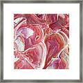 Strawberry Peach Vanilla Contemporary Abstract Art Vi Framed Print