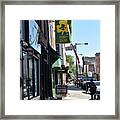 Street In Old Towne Philadelphia Framed Print