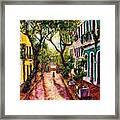 Street In Puerto Rico Framed Print