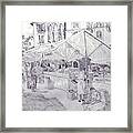 Street Market In Venice Framed Print