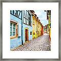 Street Of Alsace, Colmar Framed Print
