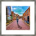 Streets Of Monnickendam Framed Print