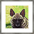 Striped Hyena Abstract Framed Print
