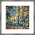 Strolling Through The Colors Framed Print