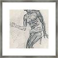 Study Of A Male Nude Framed Print