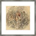 Study Of Jove And Three Goddesses Framed Print