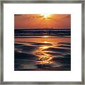 Summer Solstice Sunset Framed Print
