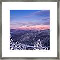 Summit Views, Winter On Mt. Avalon Framed Print
