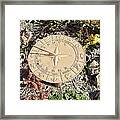 Sun Dial Framed Print