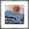 Sun Rising Over The City, From Splendor Solis, Circa 16th Century Framed Print