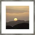 Sun Setting Over Erraid Framed Print