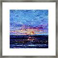 Sundown Over The Ocean Framed Print