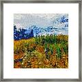 Sunflower Hill Framed Print