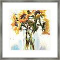 Sunflowers For Ukraine Framed Print