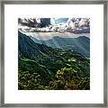 Sunlight On The Simien Mountains Framed Print